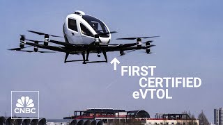 Take a ride inside Ehang’s fully autonomous twoseater air taxi [upl. by Gaby318]