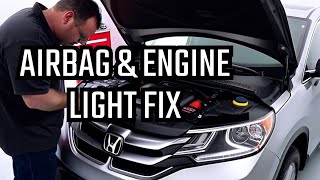 Secrets Revealed Honda CRV Airbag ABS Engine Light Fix [upl. by Nwotna]