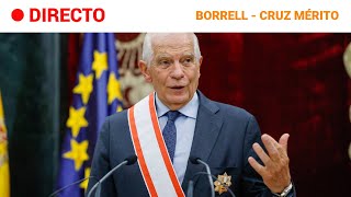 JOSEP BORRELL Recibe la GRAN CRUZ al MÉRITO AERONÁUTICO  RTVE Noticias [upl. by Acinorej]