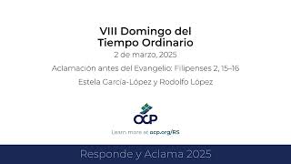 Responde y Aclama 2025  Tiempo Ordinario VIII  Aleluya [upl. by Yrtneg]