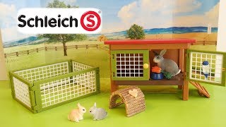 Schleich 42420 Rabbit Hutch Unboxing  New Schleich Farm World 42420 [upl. by Siva359]