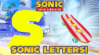 How to Find All SONIC Letters Locations in Sonic Speed Simulator Skateboard [upl. by Franni]