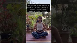 Dhyana mudra for meditation ft Prerna Ramanathan mudra meditation meditate [upl. by Aliuqa]