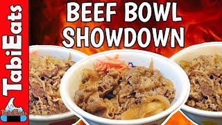 The BEST BEEF BOWL in JAPANYoshinoya Matsuya or Sukiya [upl. by Parsaye]