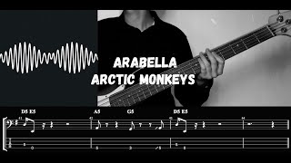 Arabella  Arctic Monkeys  Bass Cover With Tabs [upl. by Ahens484]