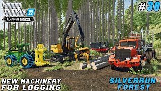 Production POTATO FOOD making LONG LOGS with new vehicles  Silverrun Forest  FS 22  ep 28 [upl. by Modie]