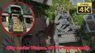 City Center in Vienna off the beaten path  Austria 4K Travel Channel [upl. by Nicram325]