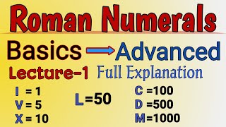 Roman Numerals Explanation  Knowing Our Numbers Basic to Advanced on Roman number रोमन संख्या [upl. by Anwat]