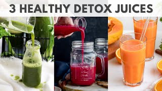 4 Healthy Juices for Weight Loss amp Detoxification  Easy Juice Recipes [upl. by Converse831]