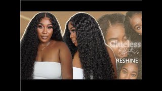 🔥 🔥172 Get the Best Glueless PRE CUT LACE NO GLUE NEEDED Wig Reshine Hair X Tropic Touches [upl. by Ahsennek11]