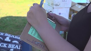 More than 100 UMaine students register to vote on National Voter Registration Day [upl. by Leugim809]