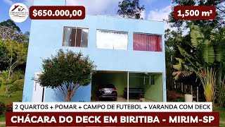 Chácara do Deck c1500 m² R650 Mil em Biritiba Mirim SP [upl. by Ariajaj548]