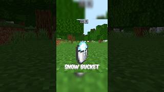 Powder Snow Bucket Trick Minecraft [upl. by Ragnar190]