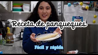 Receta de panqueques fácil y rápida menos de 10 min 💕 [upl. by Namialus901]