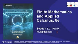 MAT 211 Section 5 2 Matrix Multiplication [upl. by Anderegg]