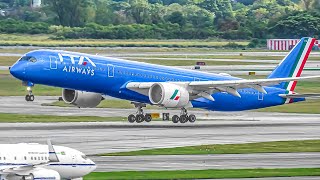 ✈️ 200 CLOSE UP TAKEOFFS and LANDINGS in 2 HOURS  NEW YORK JFK Airport Plane Spotting JFKKJFK [upl. by Sordnaxela]