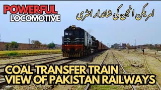 American Locomotive  GEU 40  Coal Transfer Train  Goods Train of Pakistan Railway  MaaL Gaari [upl. by Betthel]