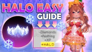 Get The NEW HALO By Using THIS GUIDE In Royale Winter 2022 ❄ Royale High Winter Update amp Tips [upl. by Rdnaskela]