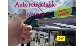 Auto Retractable Canopyfree energyenergy from gravitySTEM education examples [upl. by Alisan]