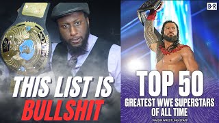 Chiseled Adonis Reacts To quotThe Top 50 Greatest WWE Superstars of AllTime [upl. by Tersina469]