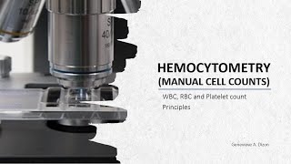 Hemocytometry Principles Manual Blood Cell Counts Module 8 [upl. by Llenaj975]