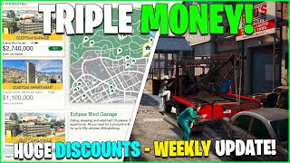 DOUBLE amp TRIPLE MONEY DISCOUNTS amp LIMITED TIME CARS IN DEALERSHIPS  GTA ONLINE WEEKLY UPDATE [upl. by Aleac]