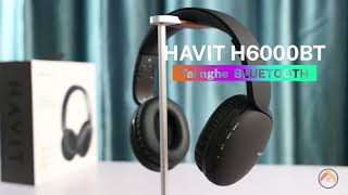 Tai nghe Bluetooth HAVIT H600BT  Chụp tai chống ồn hỗ trợ kết nối jack 35mm amp thẻ nhớ [upl. by Pris]