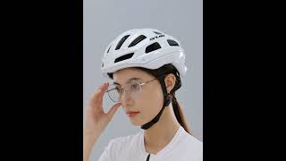 GUB D85 bike helmet with magnetic photochromic goggle Model Show [upl. by Ellegna235]