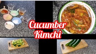 Cucumber 🥒 Kimchi food korean koreanfood cucumber salad achar [upl. by Hoisch146]