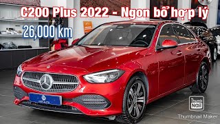 Mercedes C200 Plus 2022 màu đỏ lăn bánh 26000 km tại H3T Auto [upl. by Klara]