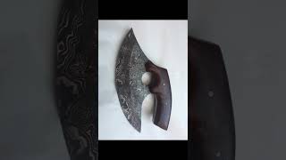 Custom Made Damascus Pizza Cutter 179 [upl. by Joann596]