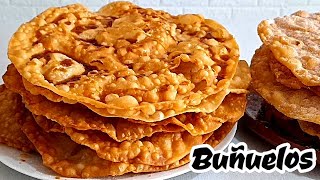 BUÑUELOS CRUJIENTES Y DELICIOSOSazucarados y con miel de piloncilloCRIS EN LA COCINA [upl. by Arremat]