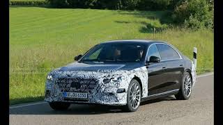 2026 Mercedes SClass Spy Shots  New Supersized Grille And Starry Headlights [upl. by Shreeves]