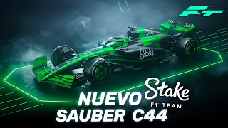 ¡SORPRENDE STAKE SAUBER PRESENTA su NUEVO C44 [upl. by Gery]