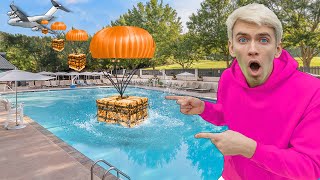 SPY PLANE SUPPLY DROP found in BACKYARD POOL New Mystery Neighbor Secret Agent Revealed [upl. by Ardnuahs300]