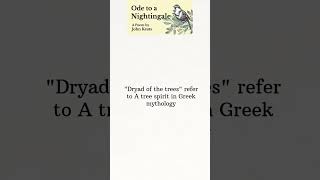 Ode to a Nightingale by John Keats exam facts [upl. by Benoit]