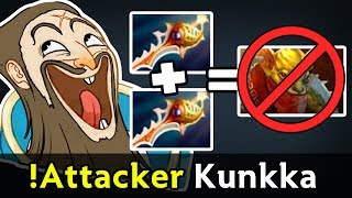 Attacker Rapiers Kunkka — RIP Bounty Hunter no need detection [upl. by Ahcsim]