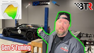 Dyno Tuning a Cammed LT1 Corvette Grand Sport using HPTuners [upl. by Sela]