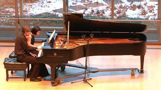 Mozart Sonata in C Major piano fourhands K 521 performed by Shuai Wang amp Sean Schulze [upl. by Benn16]