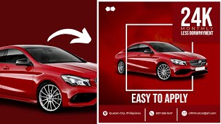 Creating Car Poster Design in Photoshop [upl. by Nalyac]