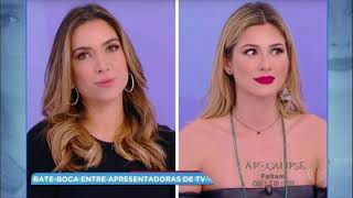 Hora da Venenosa Patrícia Abravanel e Lívia Andrade brigam no programa de Silvio Santos [upl. by Arual]