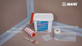 MAPEI  Mapelastic Aquadefense showers waterproofing [upl. by Kisor]