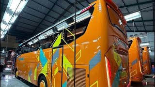 Jakarta  Jogja dengan Tividi  vlog video bus busmania [upl. by Ahseenyt]