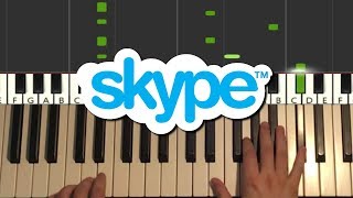 Skype Ringtone Piano Tutorial Lesson [upl. by Atsahs]