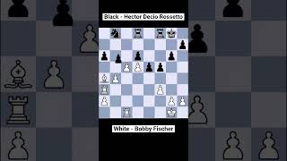 Final position is a nice ZugzwangGame4 Bobby Fischer vs Hector Decio Rossettochess chessshorts [upl. by Solberg]