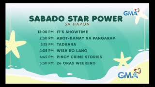 GMA Schedule Sabado Star Power sa Hapon May 4 2024 [upl. by Templa]