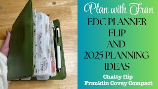 EDC Planner Flip l Chatty Planner Flip l Franklin Covey Compact l 2025 Planner Ideas [upl. by Ytrebil]