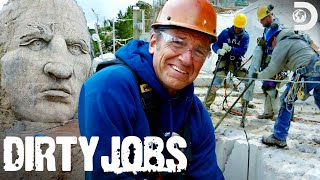 Mike Rowe Breaks Huge Rocks at the Crazy Horse Memorial  Dirty Jobs [upl. by Eckhardt]