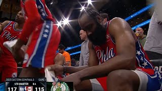 HARDEN YELLS AT TEAMMATES quotSHUT THE HELL UP ITS JUS ONE GAME YALL TRIPPINquot [upl. by Enilarak]