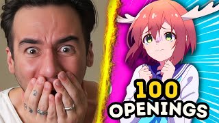 I Rated 100 Popular Anime Openings [upl. by Elak]